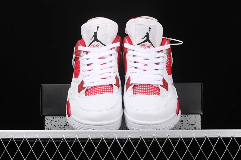 All categories Air Jordan Jordan series basketball shoes Air Jordan 4 Air Jordan 4 Motorsport AJ4 Joe 4 Racing White Red 308497-106